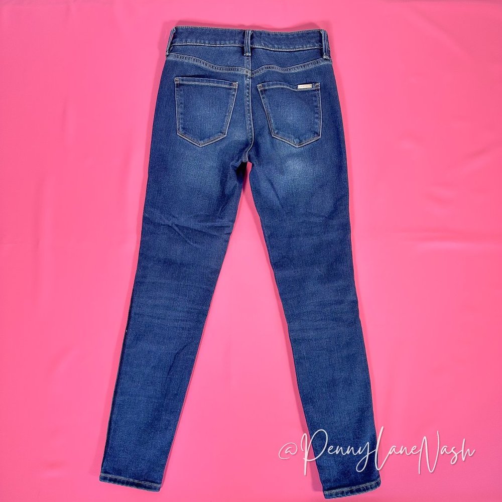 White House Black Market Petite High-Rise Cashmere Denim Skinny Jeans - Picture 9 of 11
